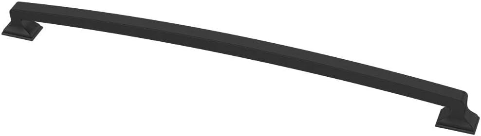 Classic Edge 12 in. (305mm) Center-to-Center Matte Black Appliance Pull