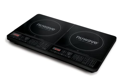 Nuwave Double Induction Cooktop, 1800W, 2 Large 8" Heating Coils X7929