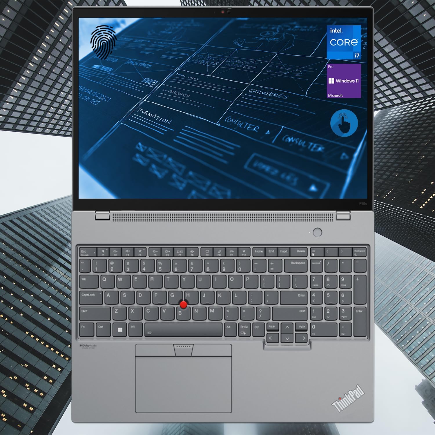 LENOVO ThinkPad P14s Gen 3 Mobile Workstation, 14" Touchscreen, i7, 48GB RAM, 1TB SSD, Windows 11 Pro R558