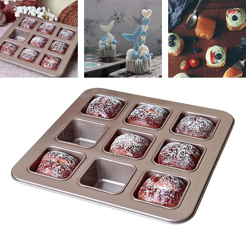 Brownies Baking Square Non-stick Small Baking Pan for Toaster Oven J7959