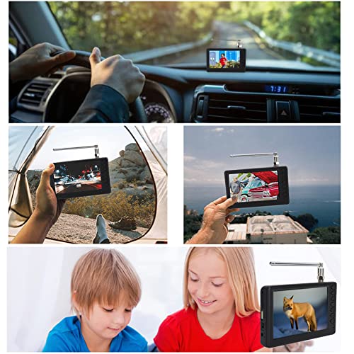 Yoidesu 5 inch Portable TV, ATSC HD TFT LED Pocket Digital Television with Remote Control H41862