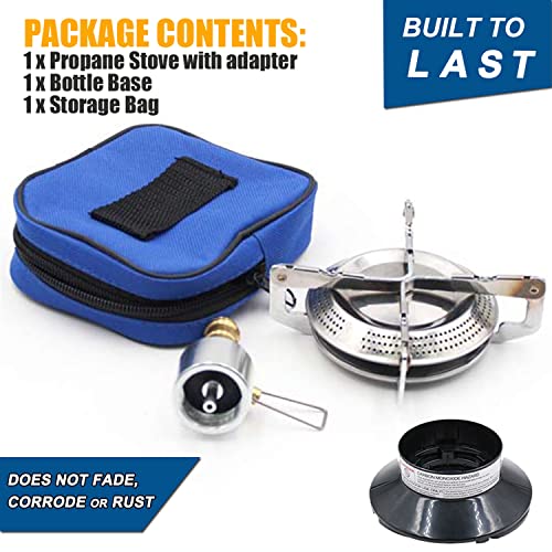 RANDDER Propane Stove Portable Camping Gas Burner with Carrying Case D731