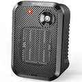 andily 500W Space Electric Small Heater for Home&Office Indoor Use on Desk with Safety Power Switch PTC, ETL Listed for Certified Safe use.4 Colors