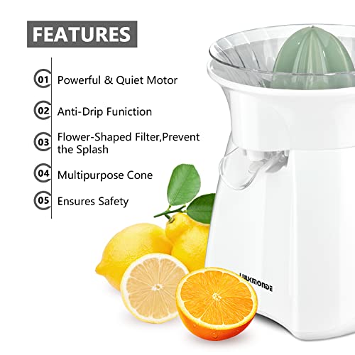 Electric Citrus Juicer Pulp Control by LUUKMONDE B4424