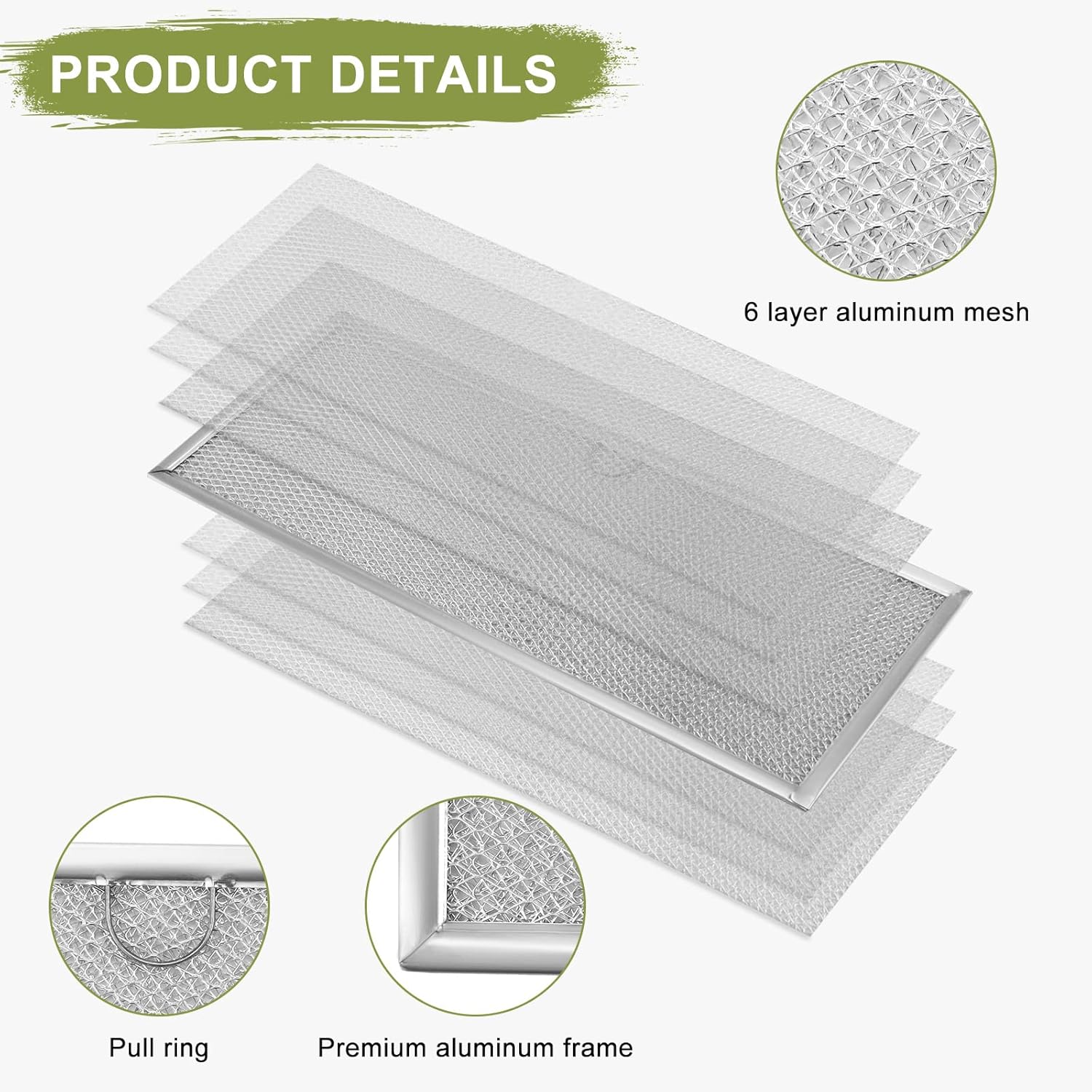 Jenn-air Downdraft Range Grease Filter 71002111 Aluminum Mesh 2-Pack K533873