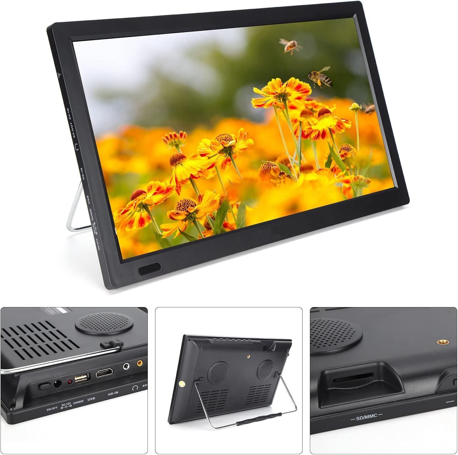 Tbest 13 inch Smart TV Portable HD Television for Car O9055