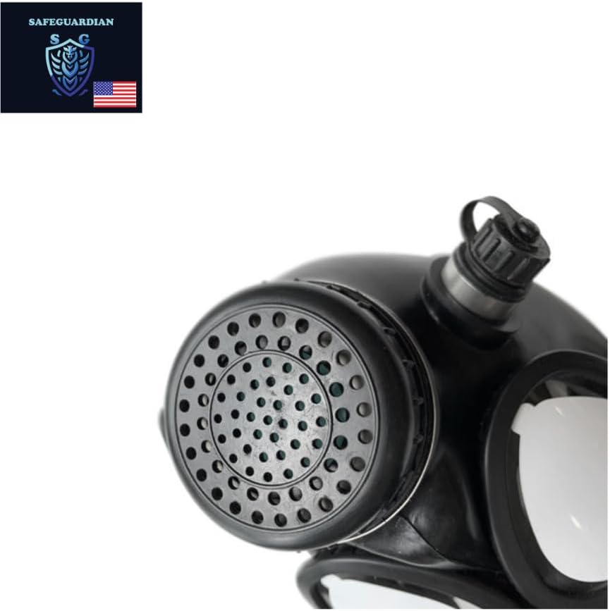 Israeli Military Grade CBRN Gas Mask Respirator for Chemical Fumes, Particulates, and Smoke L490