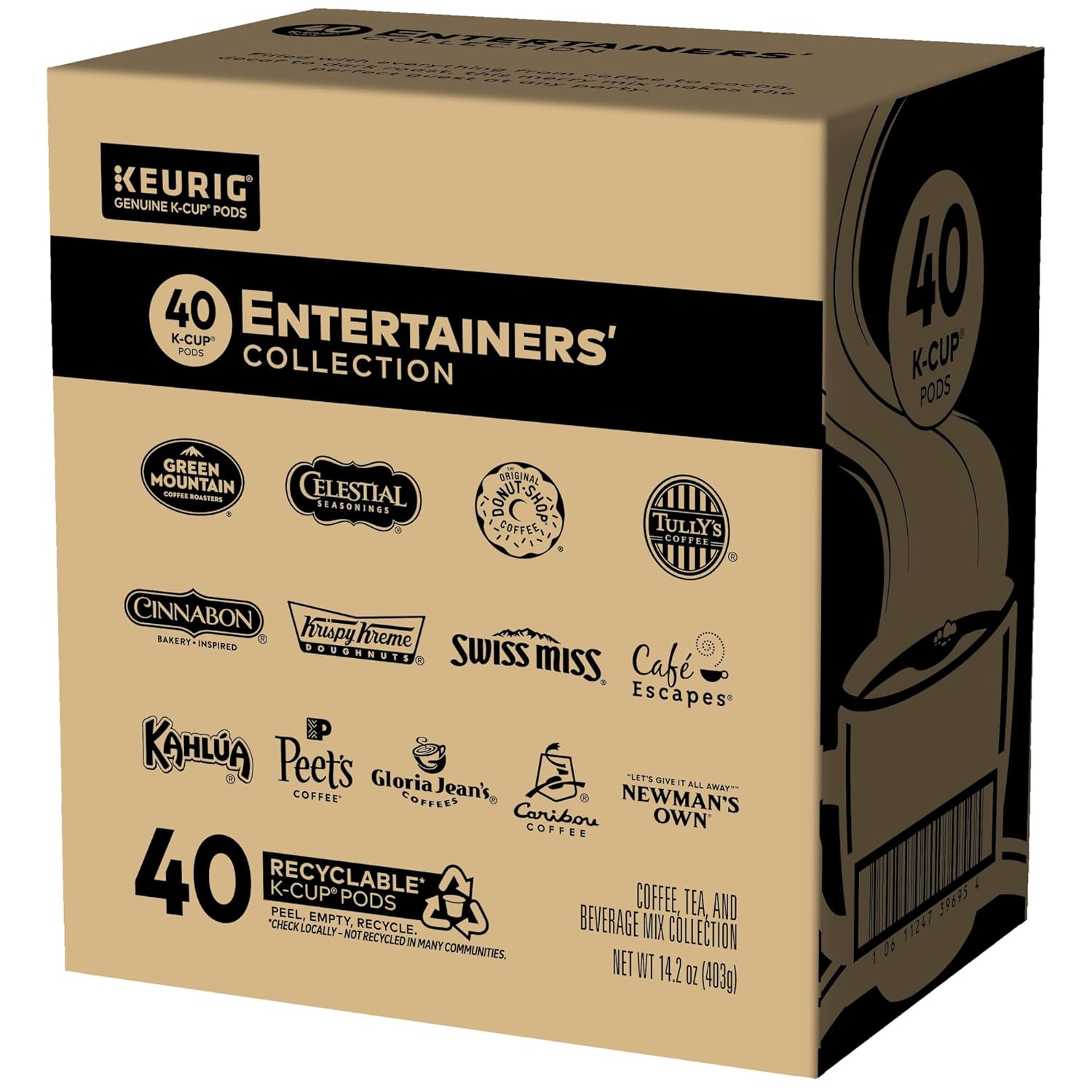 Keurig Entertainers' Collection Variety Pack, K-Cup Pods, 40 Count A940