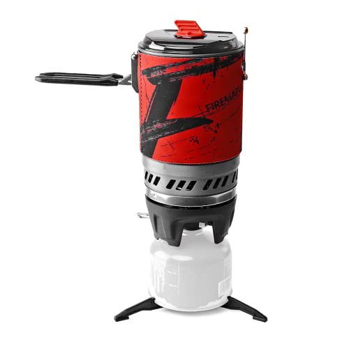 Fire Maple Polaris Cooking System | Portable Camping Backpacking Stove with Micro Regulated Valve | Electric Jet Burner Pot Set | Ideal water boiler for Hiking Trekking Hunting and Emergency Use