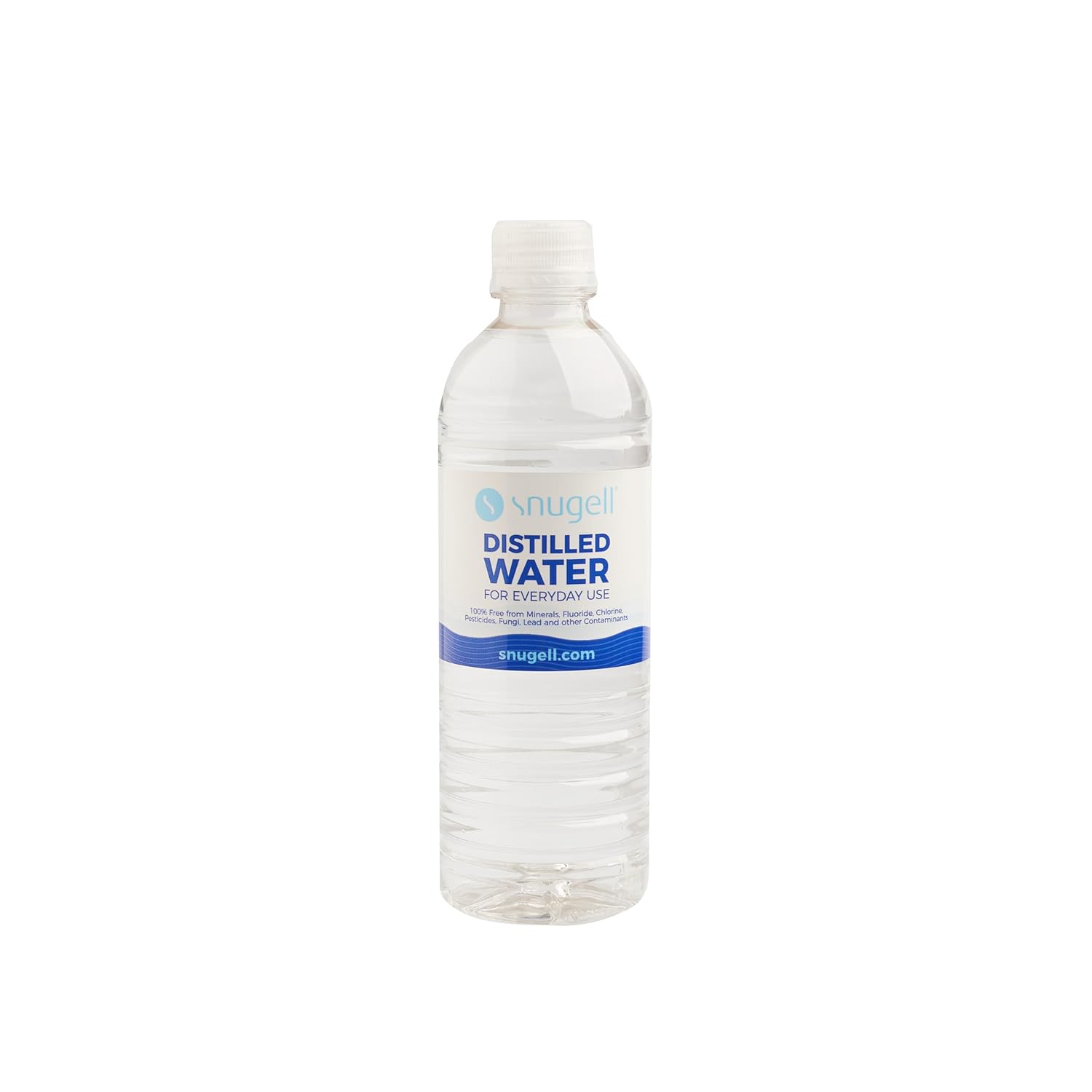 Snugell Distilled Water 16.9 oz Bottles 12-Pack, BPA Free, Made in USA E13910