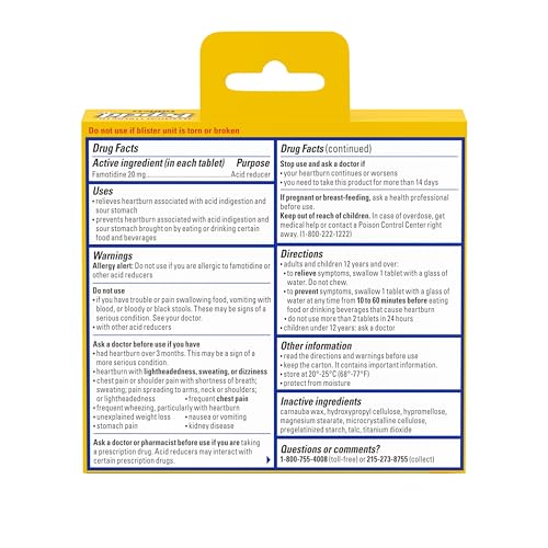 Pepcid AC Maximum Strength 20 mg Famotidine, 8 Ct E738