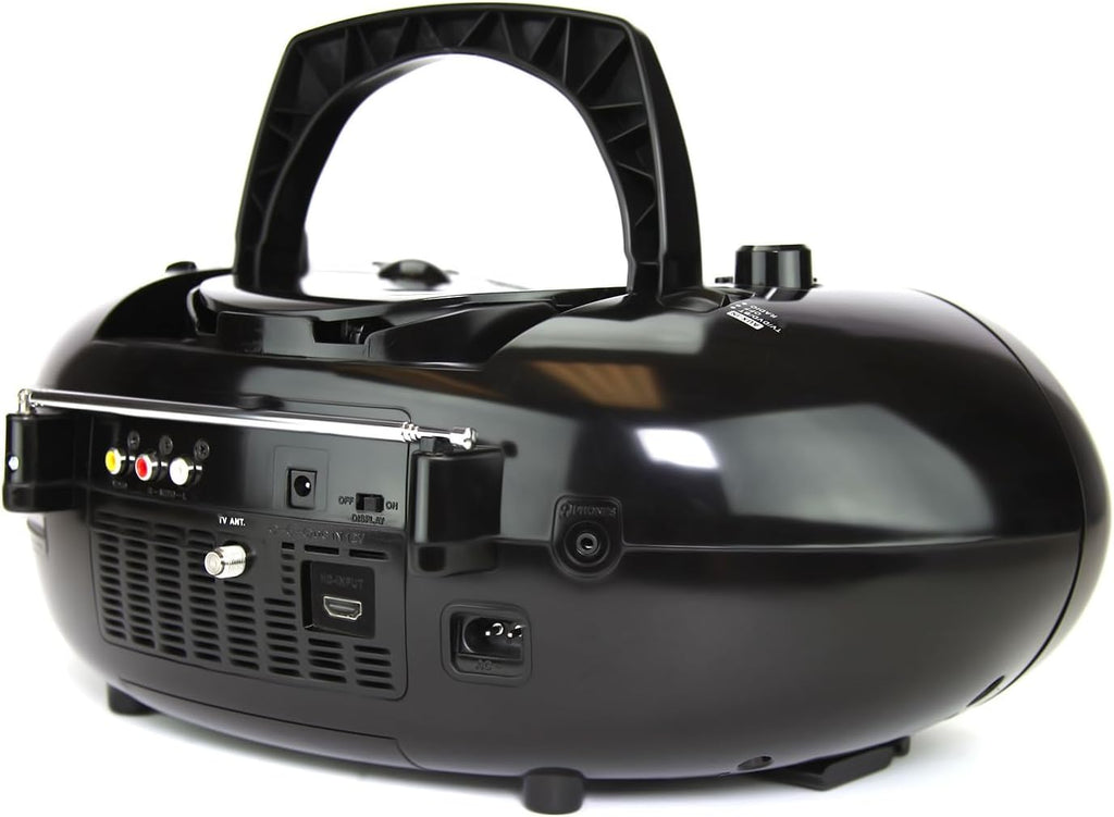 Emerson 7" Bluetooth DVD Boombox with AM/FM Radio & Digital TV, Black T518