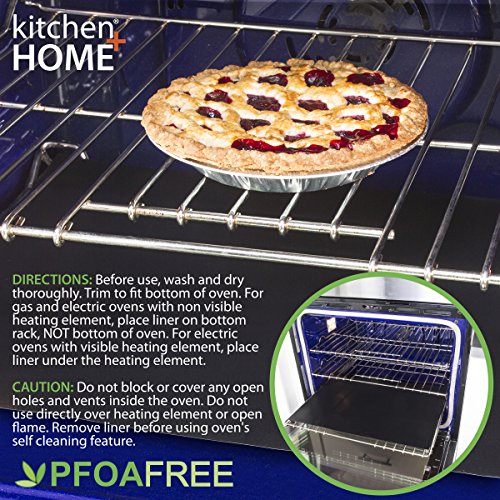 Kitchen + Home Oven Liner Set of 2, Large Heavy Duty Non-stick Reusable A56200