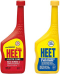 Iso-HEET Water Remover Antifreeze + Injector Cleaner & HEET Gas-Line Antifreeze and Water Remover - Removes Water from Fuel System