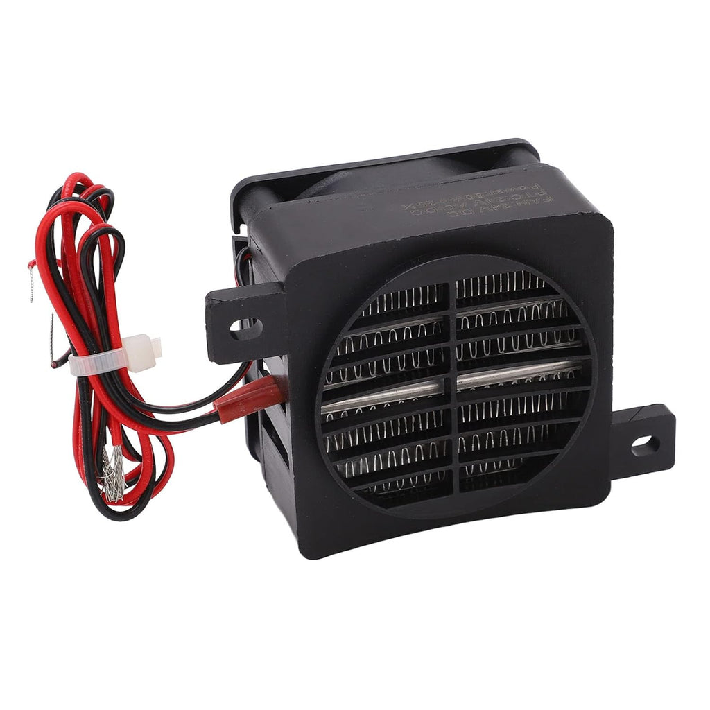 PTC Car Air Heater, 80W 24V PTC Car Fan Heater 30S Fast Constant Temperature Heating Element Heaters Portable PTC Heating Fan for Small Space