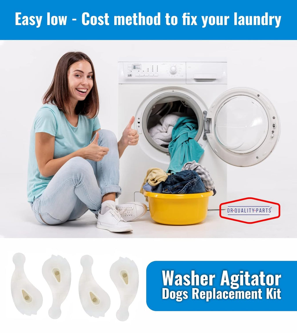 DR Quality Parts Washer Agitator Dogs Replacement Kit for Whirlpool & Kenmore, Pack of 4 M125