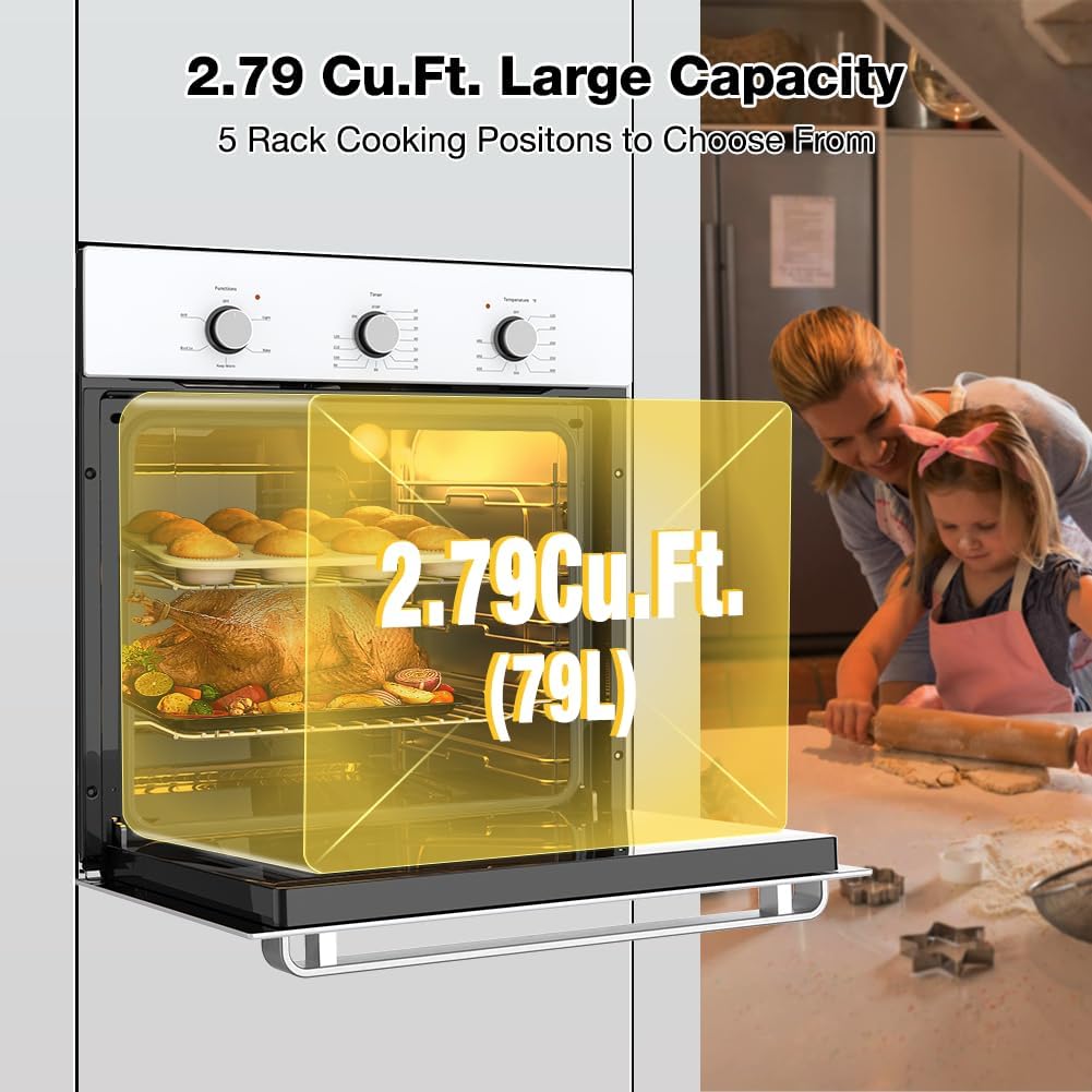 thermomate 24" Single Wall Electric Oven, 2.79 Cu.ft., White P377101