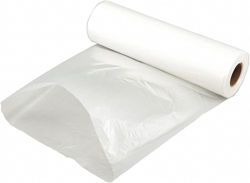 Norkan 22" x 500' Lay Flat Negative Air Ducting/Tubing, Clear, 2.25mil, Air Scrubber Exhausting