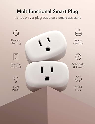 Nooie Alexa Smart Plug, WiFi Smart Outlet with Voice Control, 4 Packs I4672