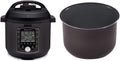 Instant Pot Pro 10-in-1 Pressure Cooker, Slow Cooker, Rice/Grain Cooker, Steamer, Saute, Sous Vide, Yogurt Maker, Sterilizer, and Warmer, 6 Quart & Ceramic Inner Cooking Pot - 6 Quart