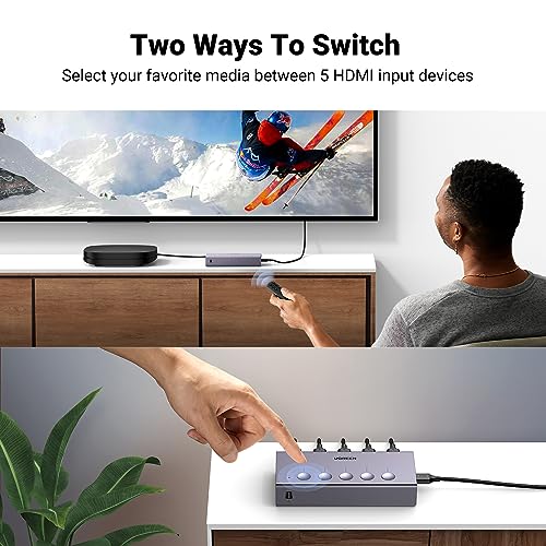 UGREEN HDMI Switch 5 in 1 Out 4K@60Hz with Remote C26454