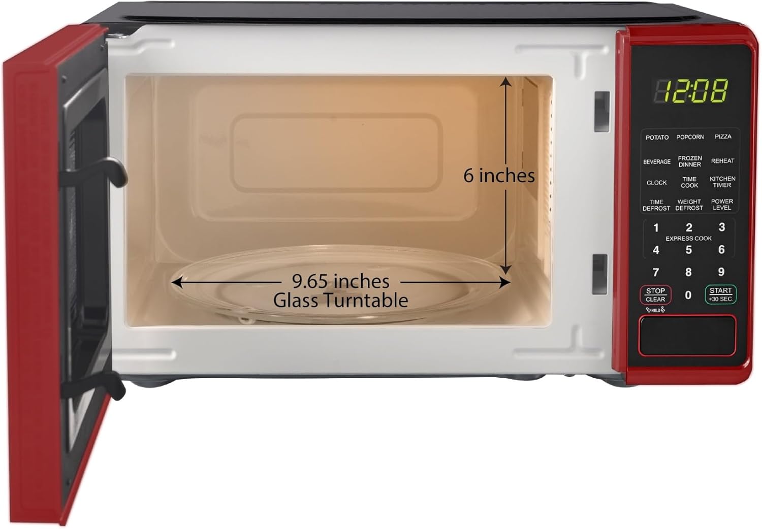 0.7 cu. ft. Countertop Microwave Oven, 700 Watts, Red V142