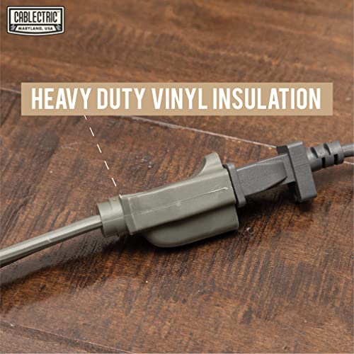 Cablectric Appliance Extension Cord, Gray - 14 Gauge 3 Prong Heavy Duty G888