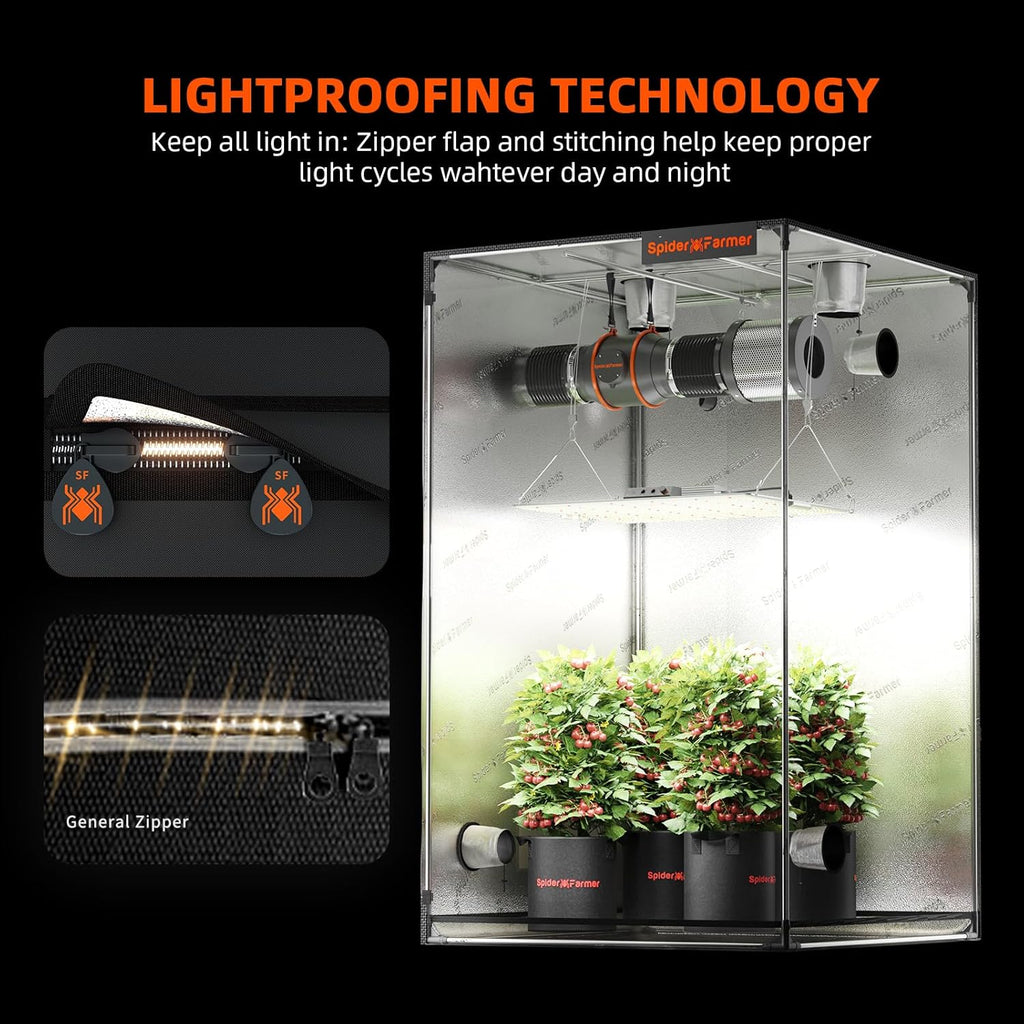 Spider Farmer 24"x24"x48" Grow Tent with 6L Humidifier I23579