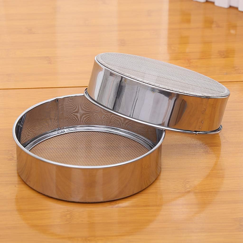 Fine Mesh Stainless Steel Flour Sifter Sieve for Baking D5415