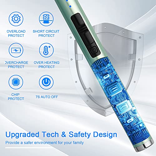 JETPRO USB Rechargeable Arc Lighter Windproof Flameless for Camping BBQ M10319