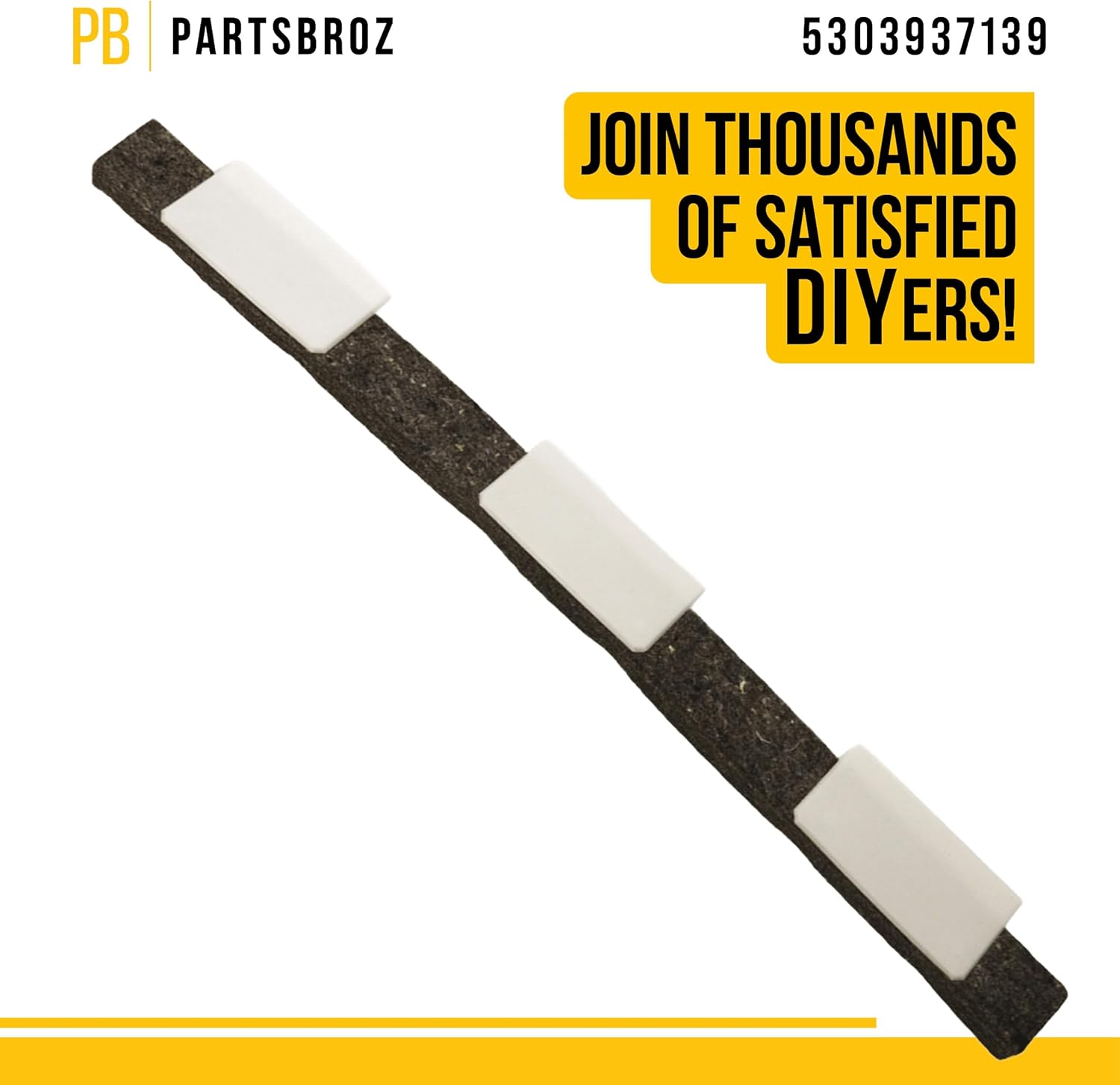 PartsBroz 5303937139 Dryer Front Felt Glide Assembly D99932