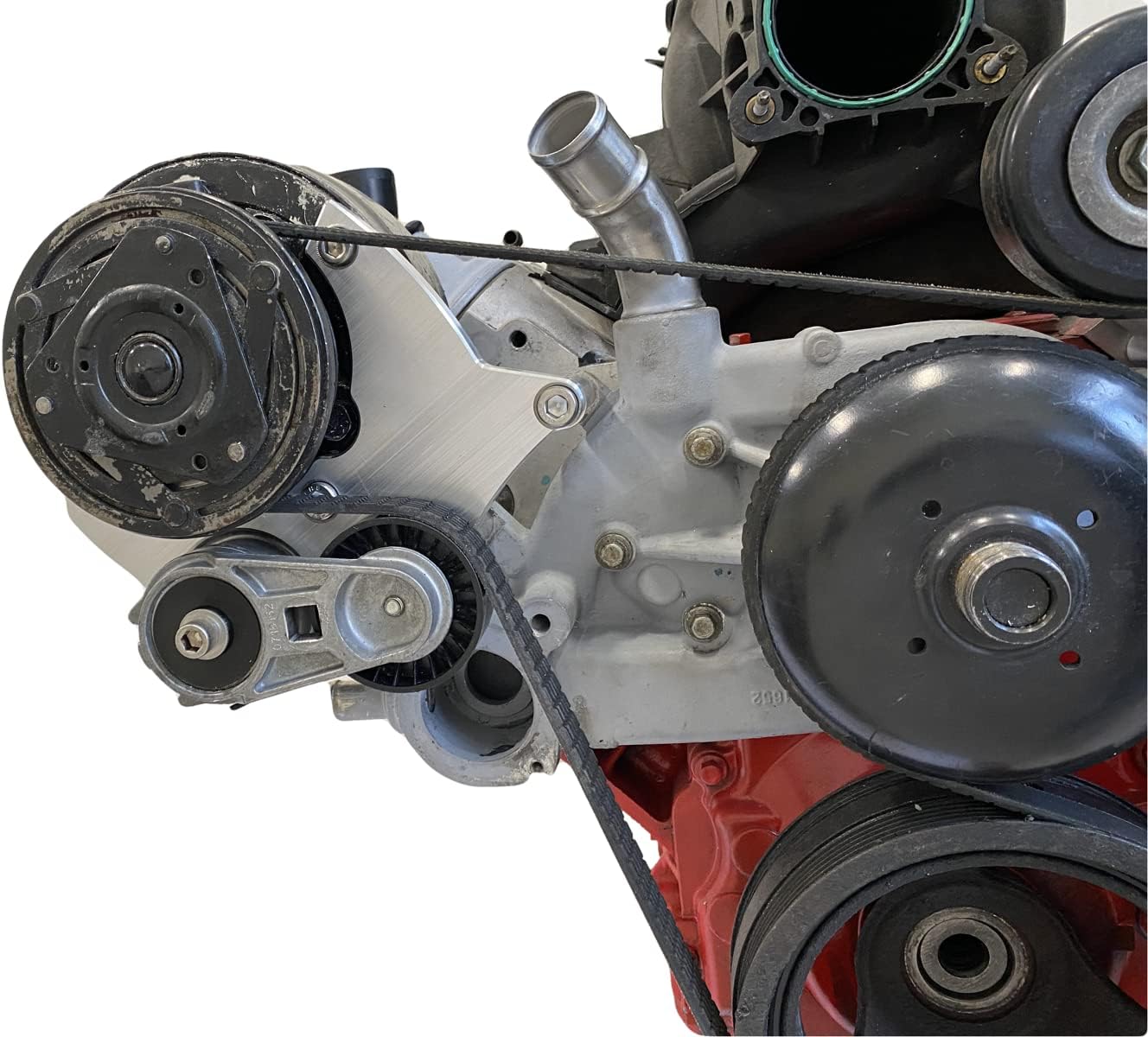 LS AC Bracket, R4 AC Bracket, LS Air Conditioner Compressor Bracket Kit Fit for Chevy GMC LS LQ LS2 LS3 LS6 1999-2013