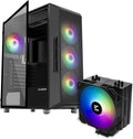 Zalman i3 NEO ATX Mid Tower Gaming PC Case + CNPS9X ARGB Black High Performance CPU Cooler