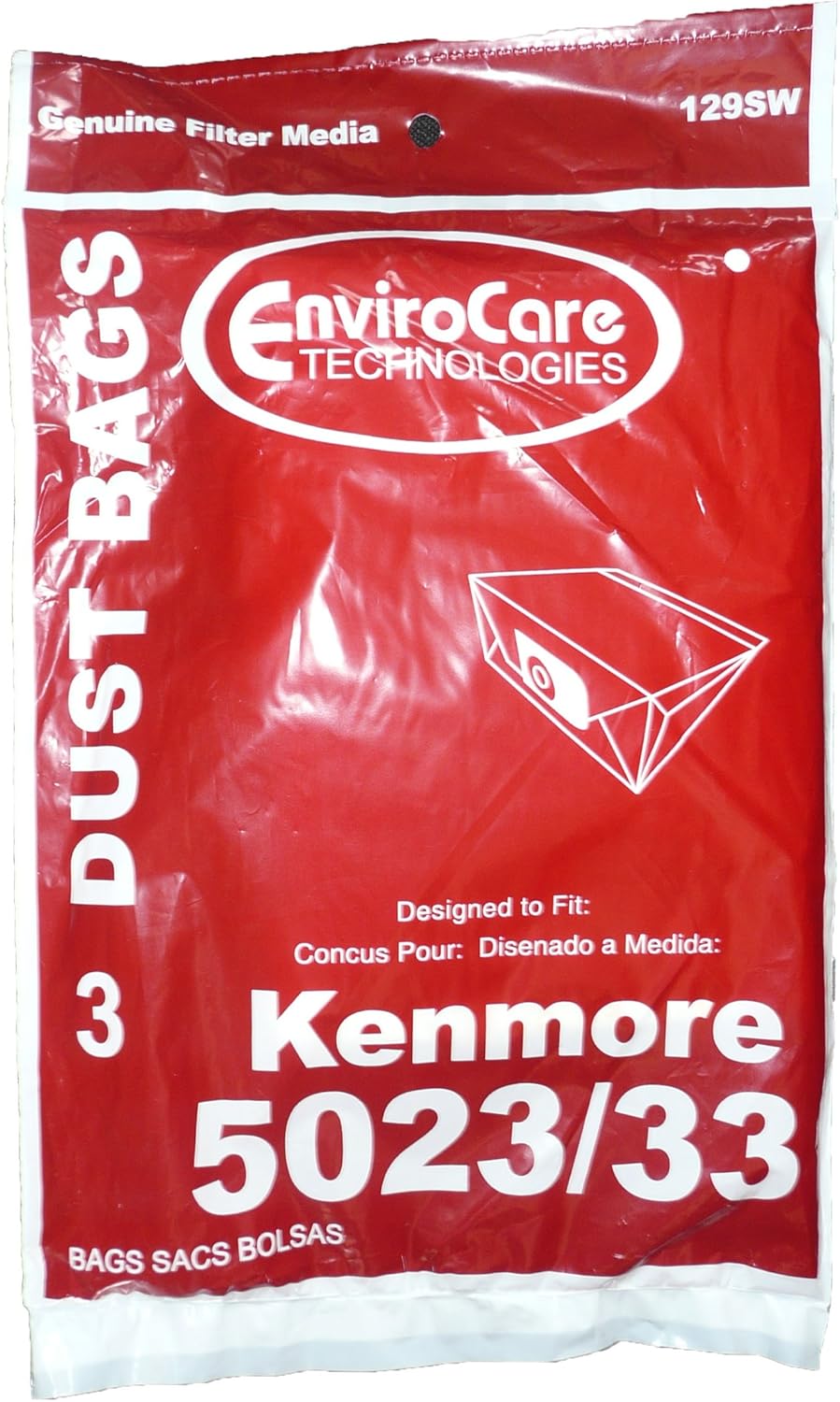 Kenmore Sears Allergy Vacuum Bag for Canister Cleaners, Type E E9589