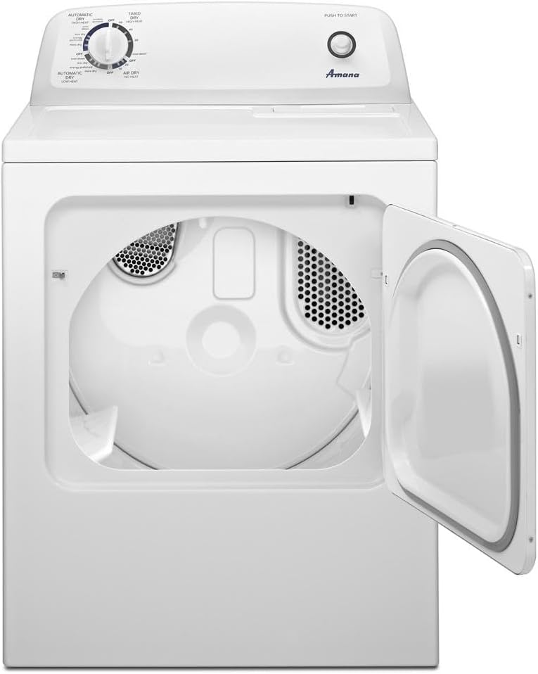 AMANA NED4655EW 6.5 cu. ft. Front Load Electric Dryer, White P821