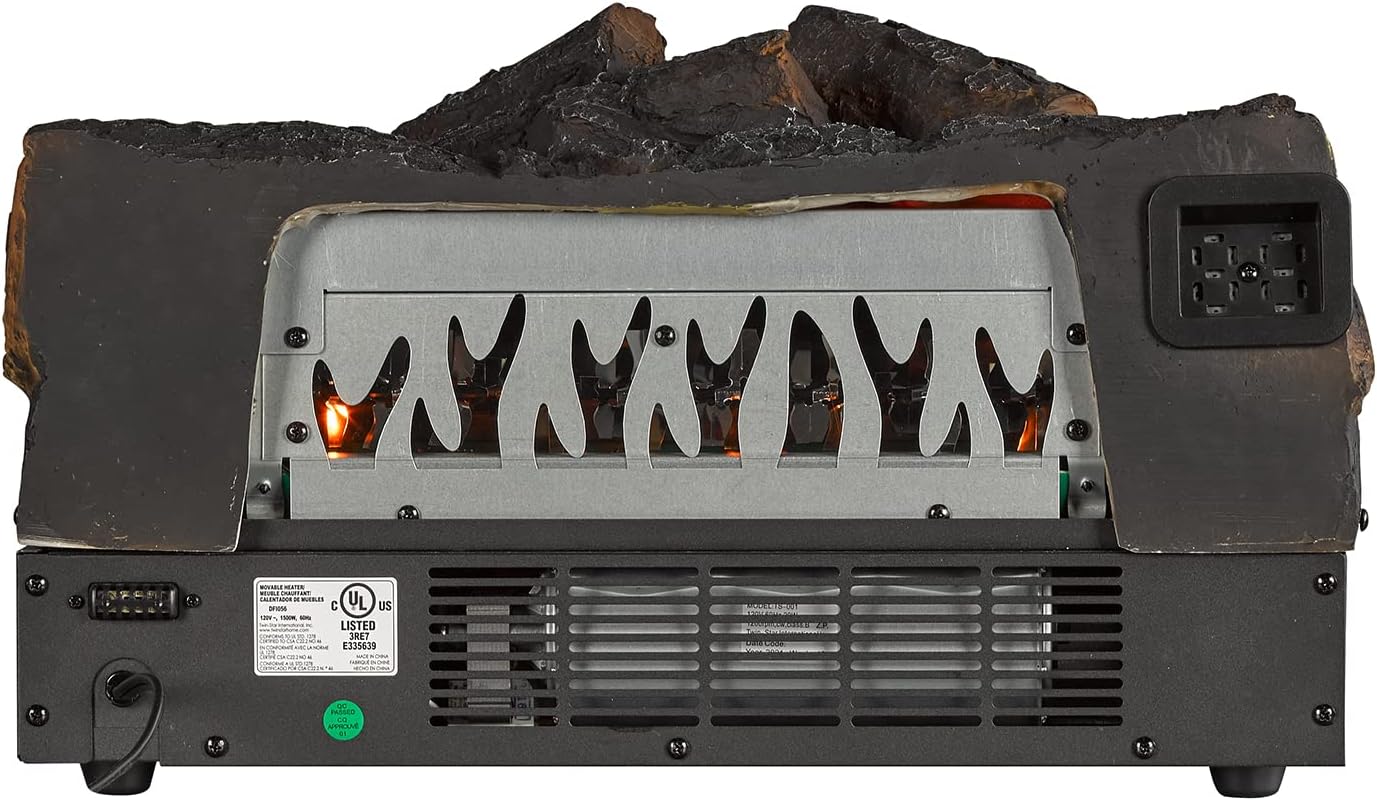 duraflame® Infrared Quartz Electric Log Set Heater with Remote, Rustic Pine F303386