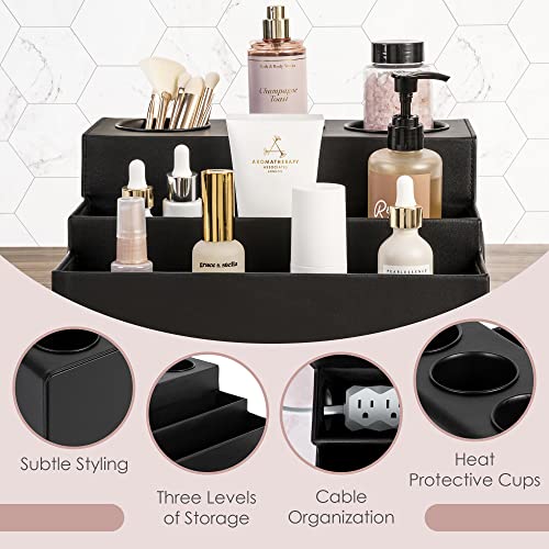 Hair Tool Organizer, 3 Tier Blow Dryer Holder with Silicone Mat V247343