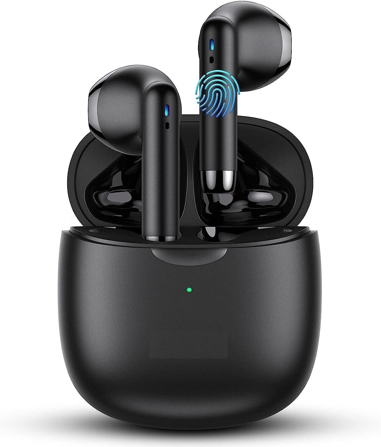 for TCL Flip Pro/Flip/Alcatel Go Flip 4 in-Ear Earphones Headset with Mic and Touch Control TWS Wireless Bluetooth 5.0 Earbuds with Charging Case - Black
