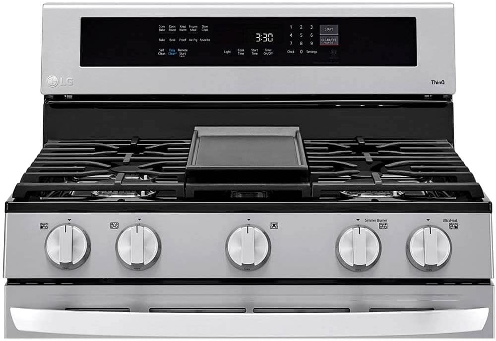 LG LRGL5825F 5.8 Cu. Ft. Stainless Steel Gas Range with Air Fry O920403