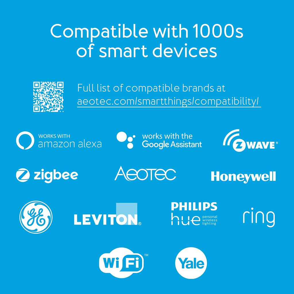 Aeotec Smart Home Hub, Z-Wave, Zigbee, Matter Gateway R98010