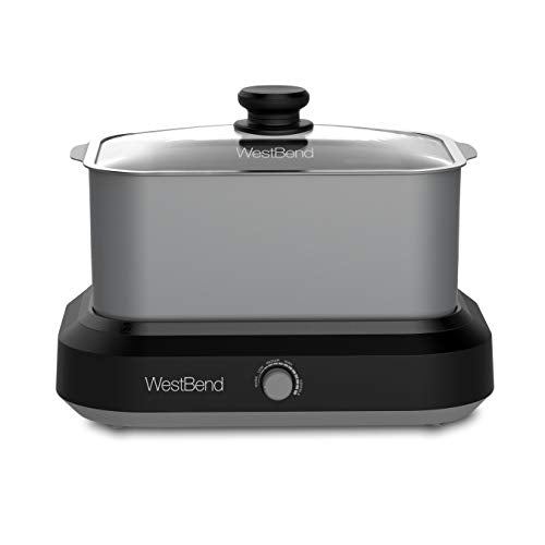 West Bend Slow Cooker Large Capacity Non-stick with Travel Lid and Carrying Case I381