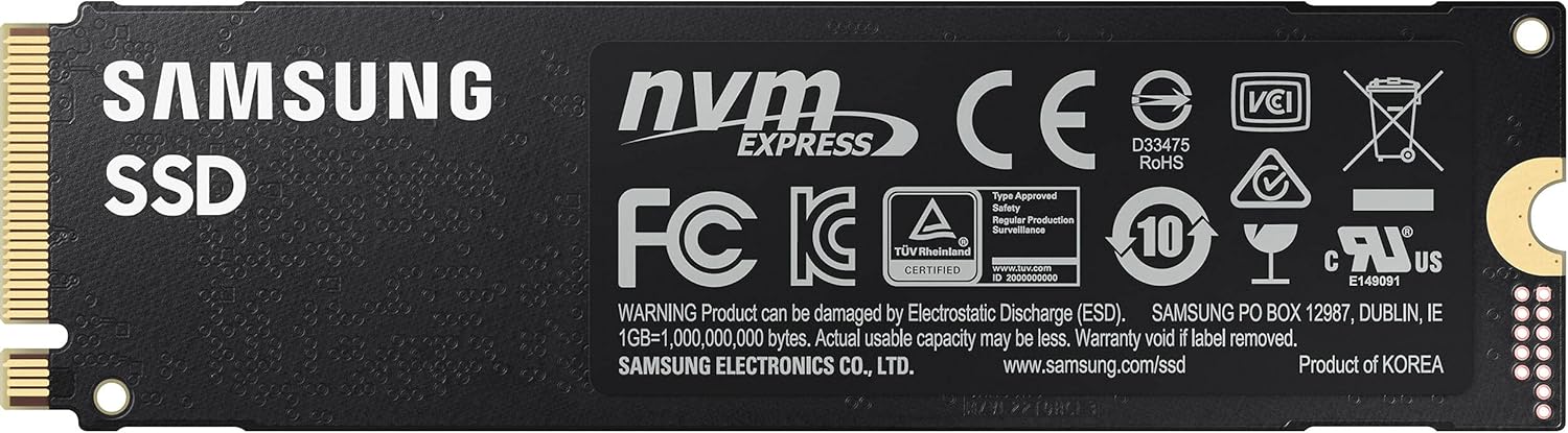 Samsung 980 PRO 1TB PCIe 4.0 NVMe M.2 Internal SSD I63138