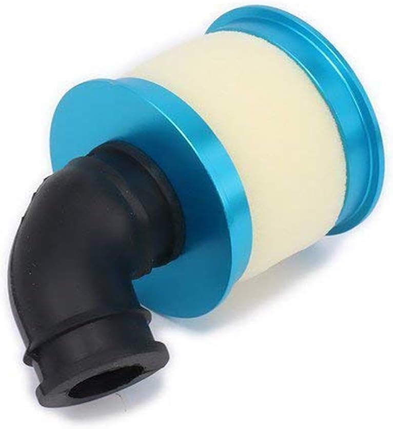 RC Aluminum Capped Air Filter Element Sponge 04104 Upgrade Parts for 1/10 RC Nitro Truck Buggy (Blue) Q81701