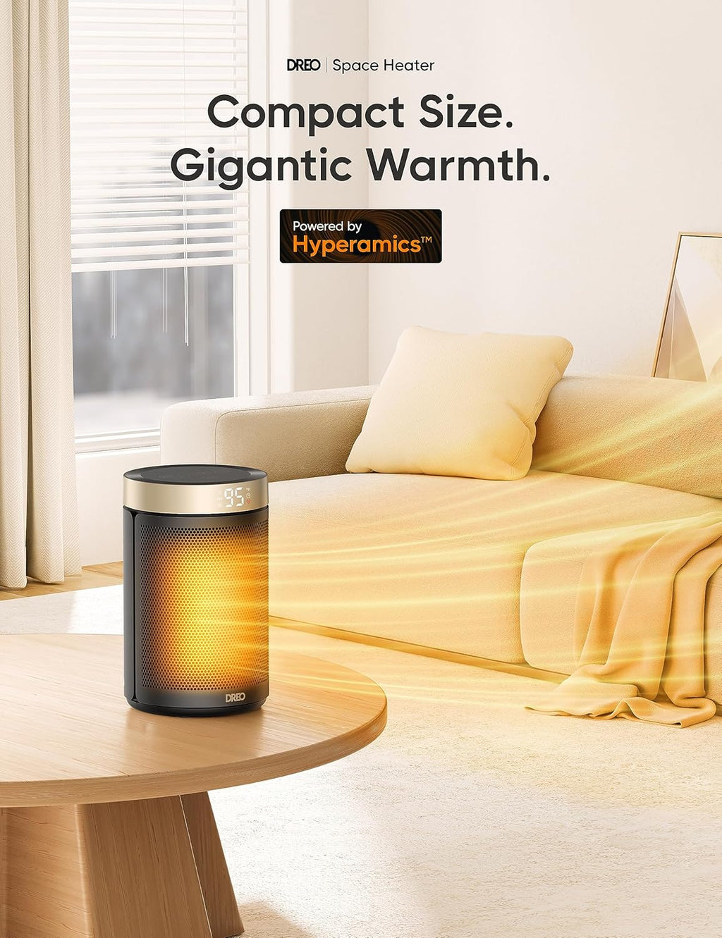 Dreo Wall Heater for Bathroom, Smart Space Heater with ALCI Plug, 1500W S24151