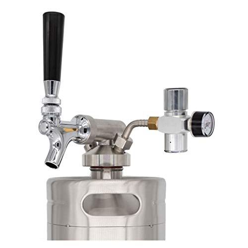 Keg Smiths 128 oz Portable Stainless Steel Draft Keg System J902