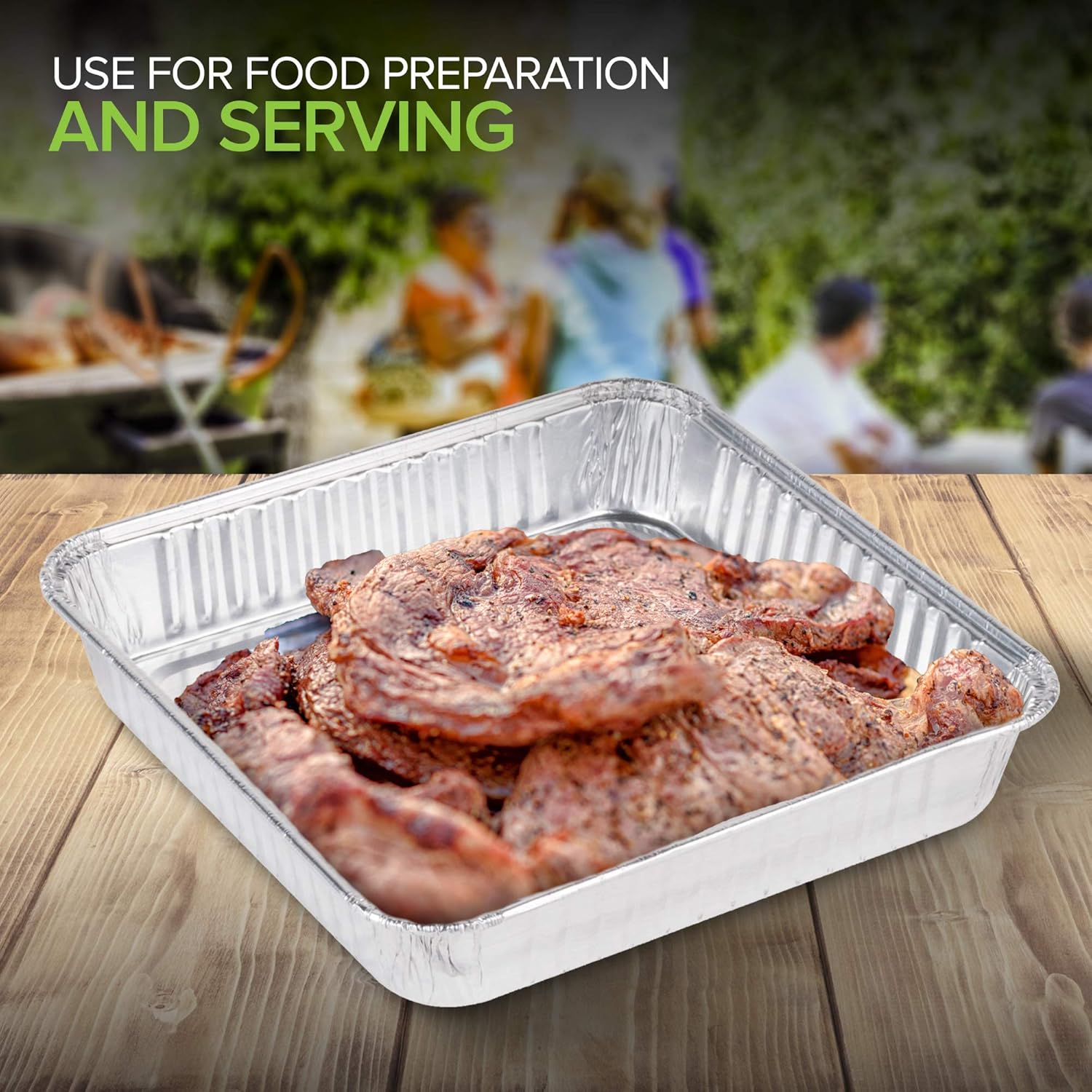 Stock Your Home 9x9 Aluminum Foil Pans (30 Pack) Square Disposable Baking Tins A572