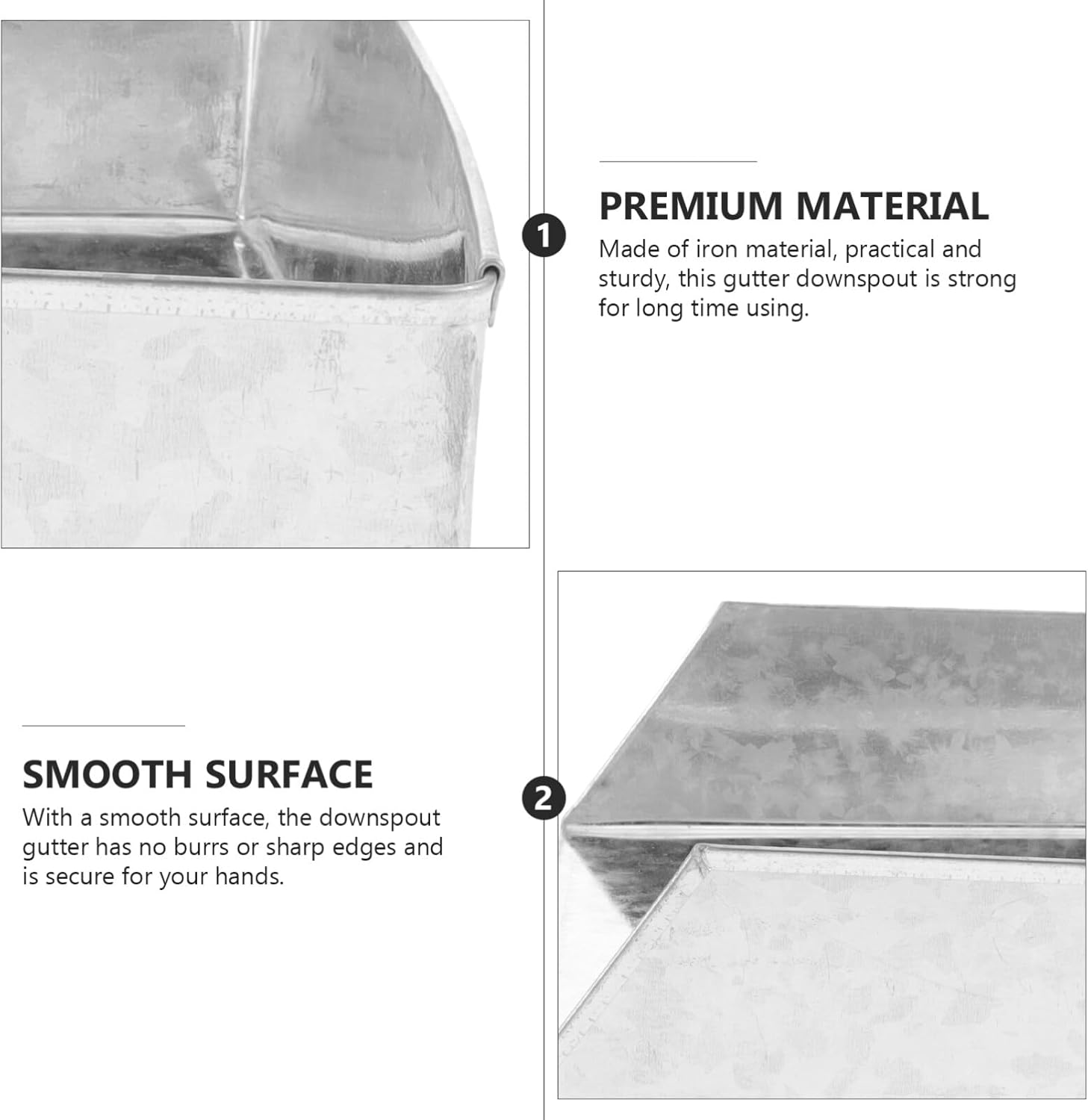 Metal Gutter Downspout Splash Block for Cement Floor Lawn R282850
