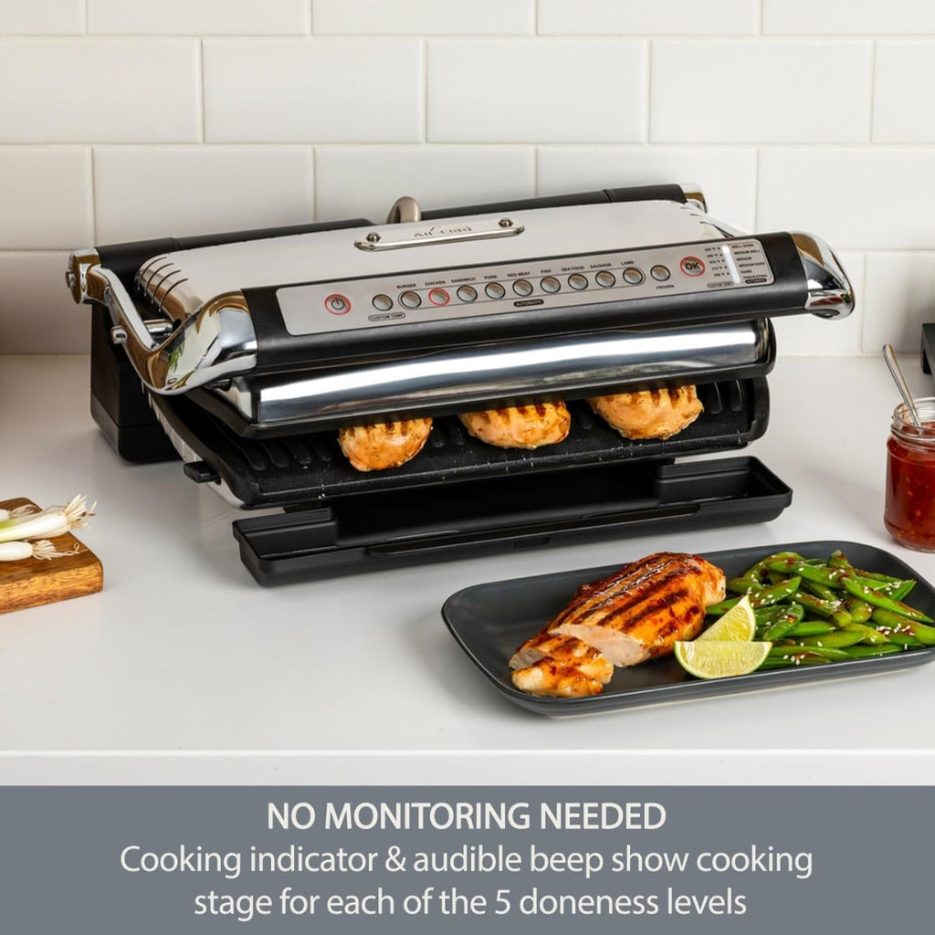 All-Clad AutoSense Stainless Steel Indoor Grill & Panini Press XL U3934