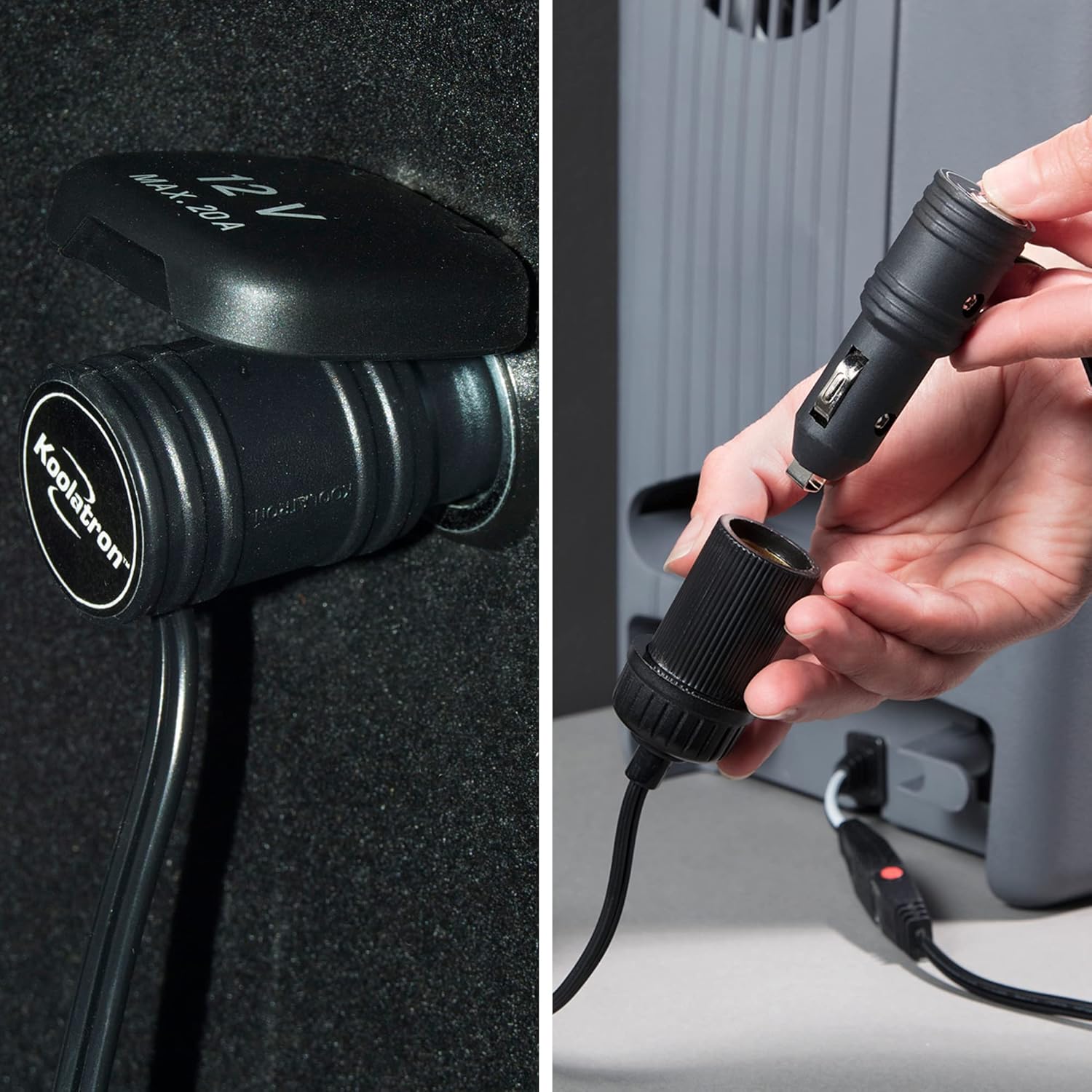 Koolatron AC to DC converter, 110V to 12V power adapter w/circuit breaker, 6ft(1.8m) cord for portable devices, cooler, car fridge, compatible with Dometic Coleman Igloo ARB COSTWAY Engel Ivation Yeti