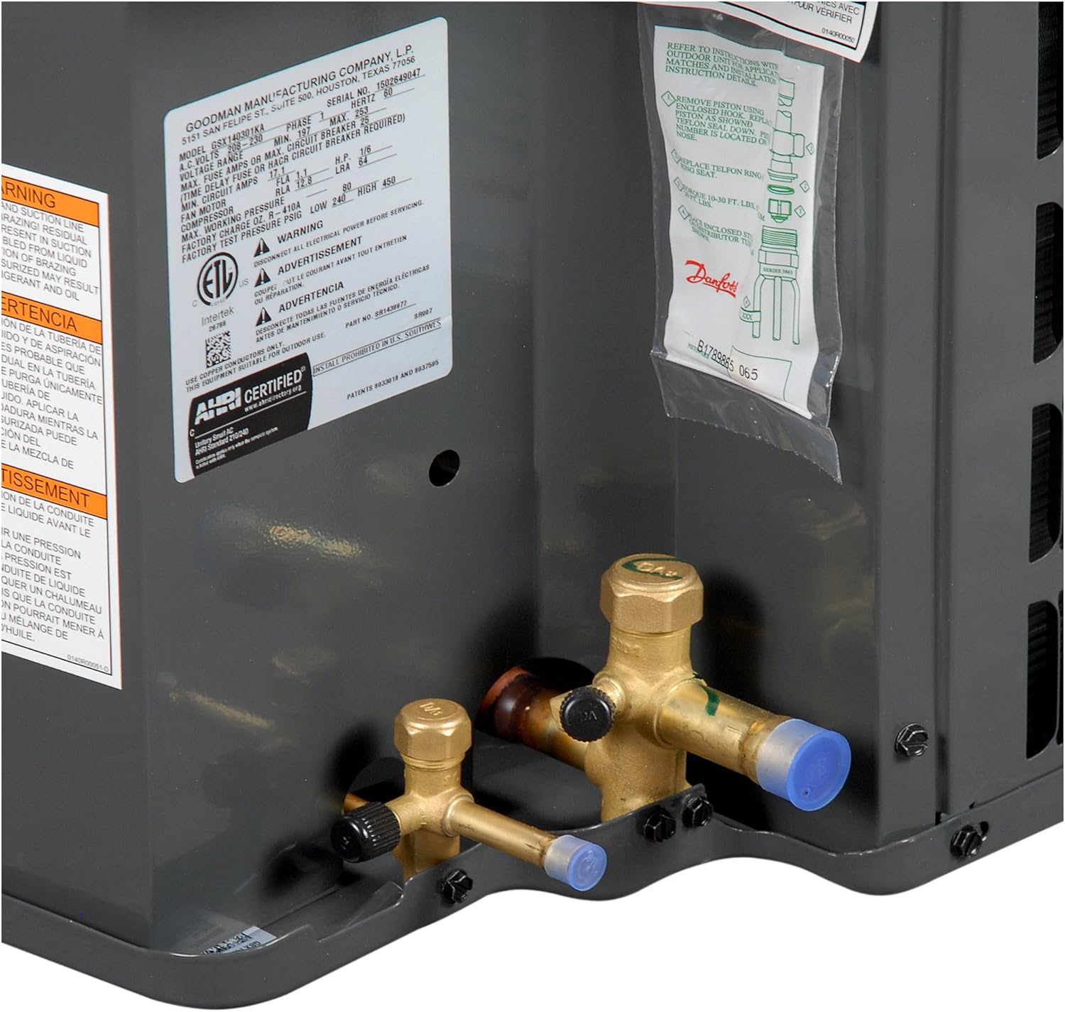 Goodman 3 Ton 14 SEER Heat Pump GSZ140361 Z721